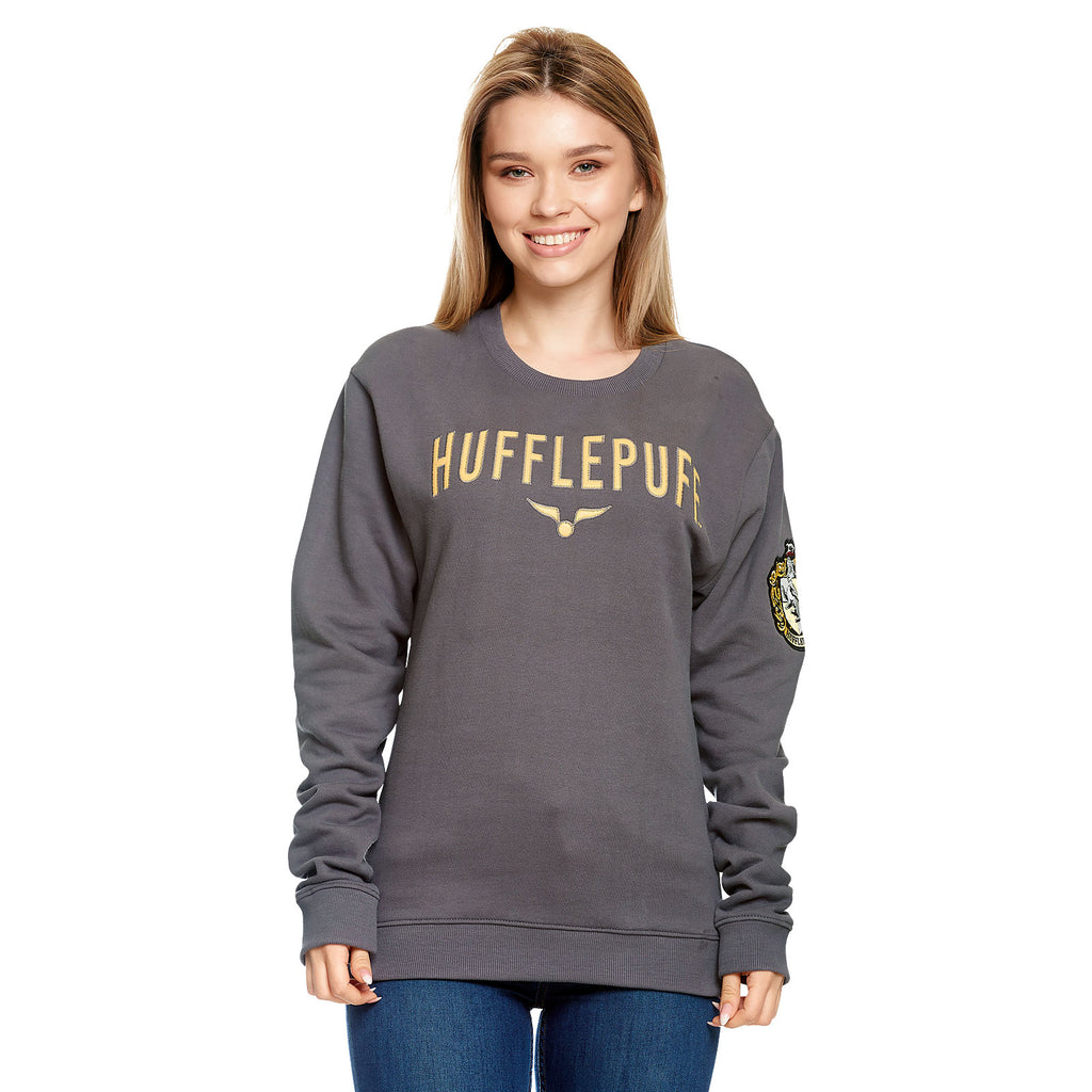 Image produit Harry Potter - Pull d'équipe Hufflepuff gris