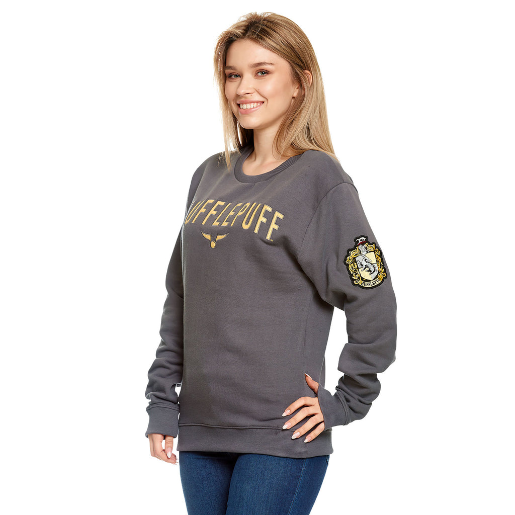 Image produit Harry Potter - Pull d'équipe Hufflepuff gris