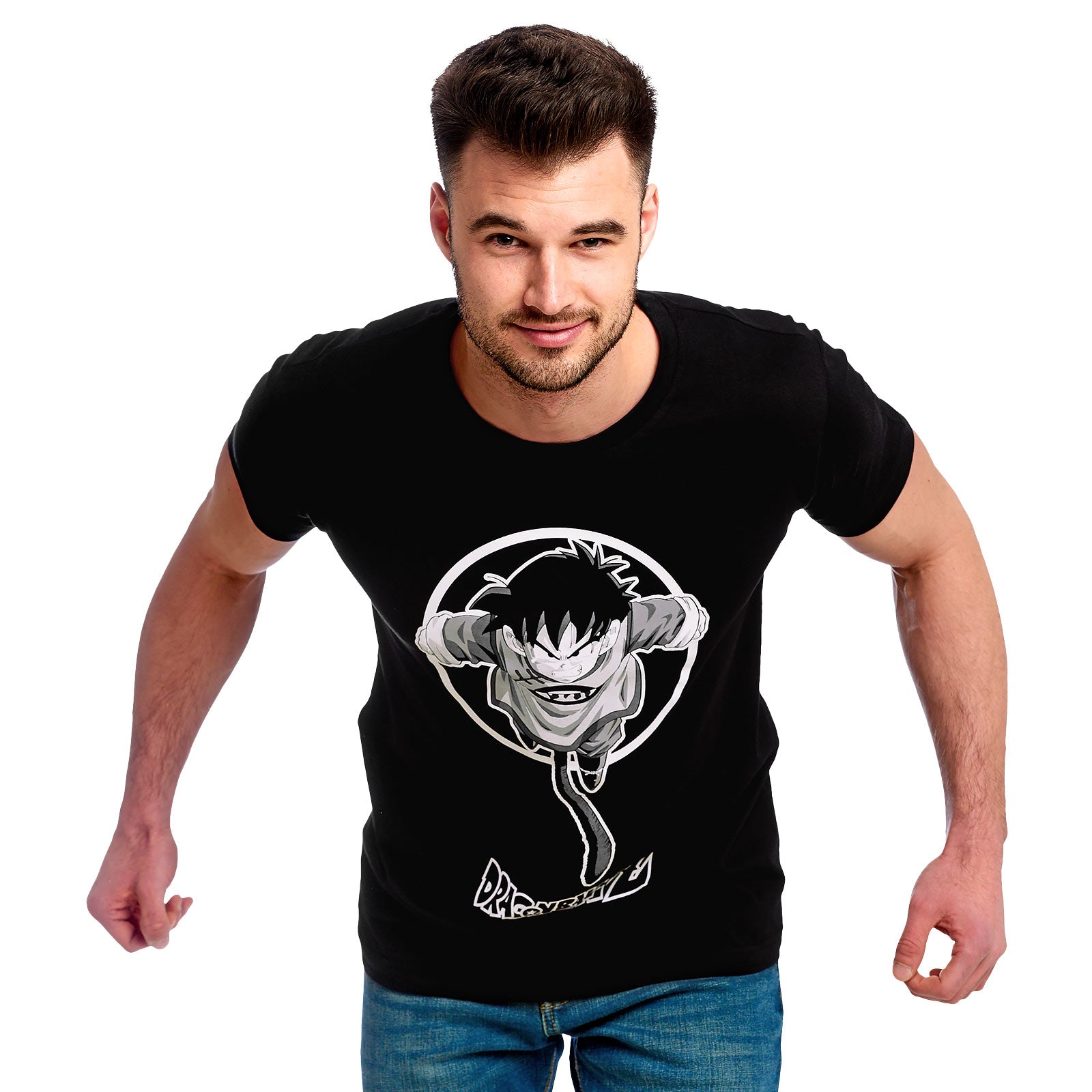 Image produit Dragon Ball Z - T-shirt Gohan Jump noir