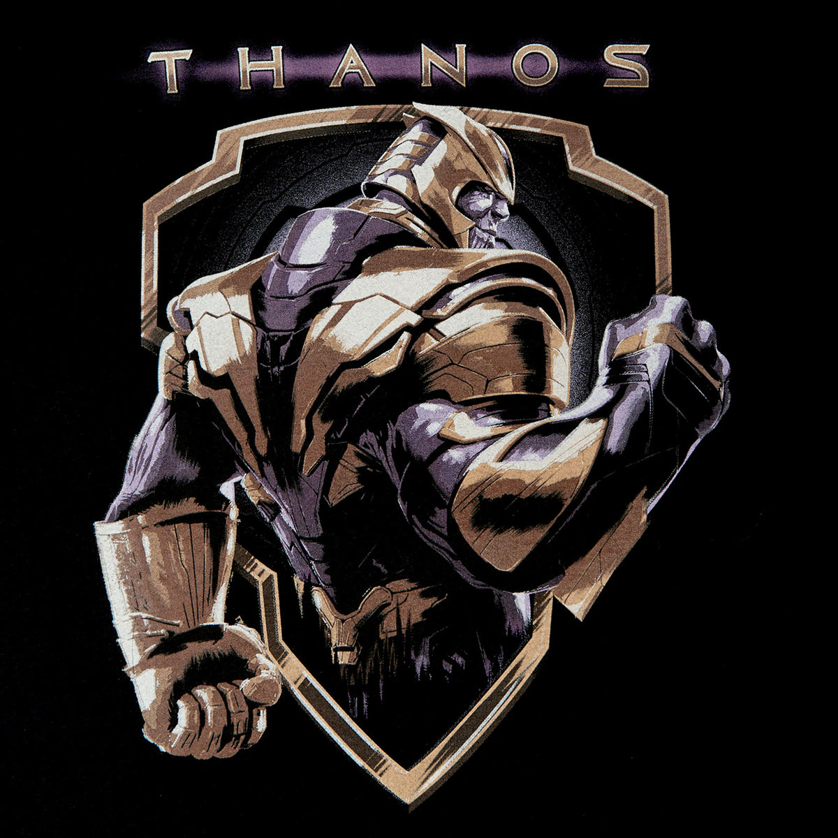 Image produit Avengers - T-shirt Thanos Crest noir
