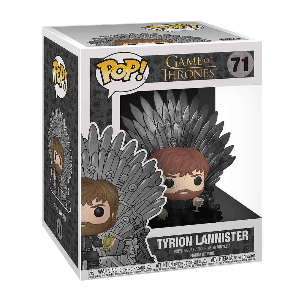 Image produit Game of Thrones - Tyrion Lannister avec le trône de fer Figurine Funko Pop