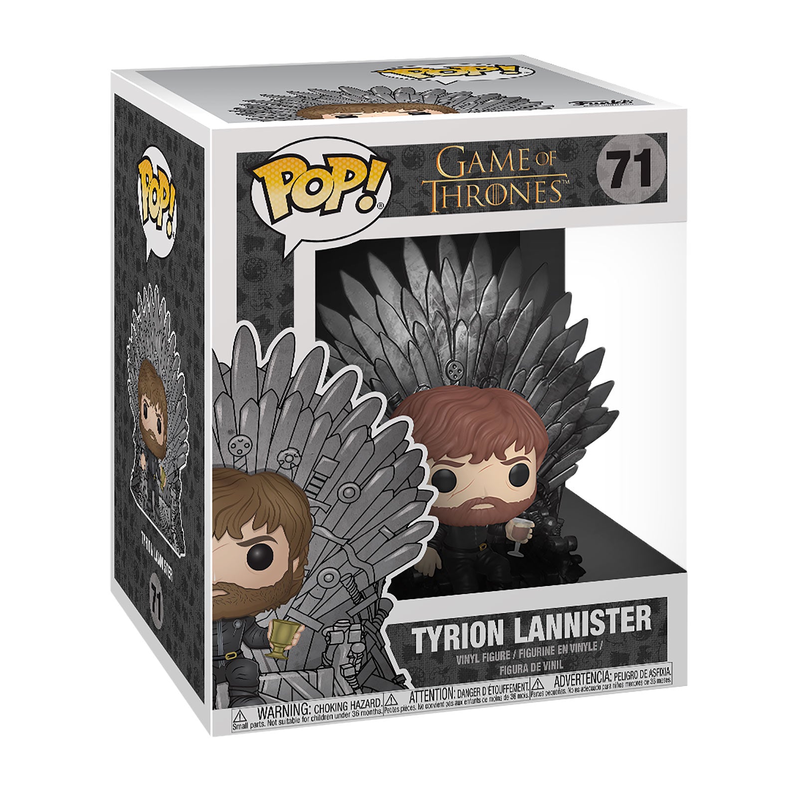 Image produit Game of Thrones - Tyrion Lannister avec le trône de fer Figurine Funko Pop