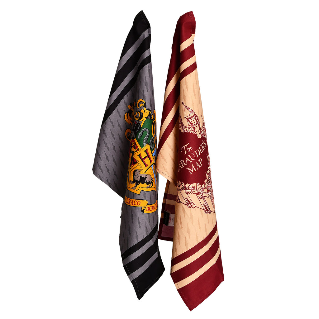 Image produit Harry Potter - Carte des Maraudeurs & Set de torchons Hogwarts