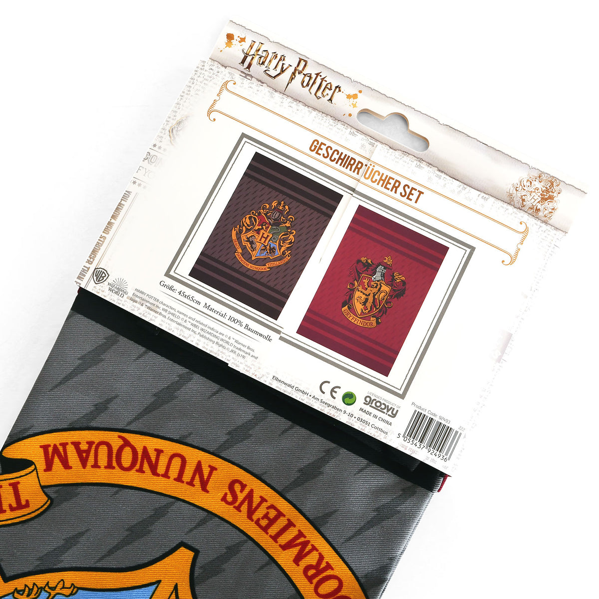 Image produit Harry Potter - Gryffondor & Hogwarts Set de torchons