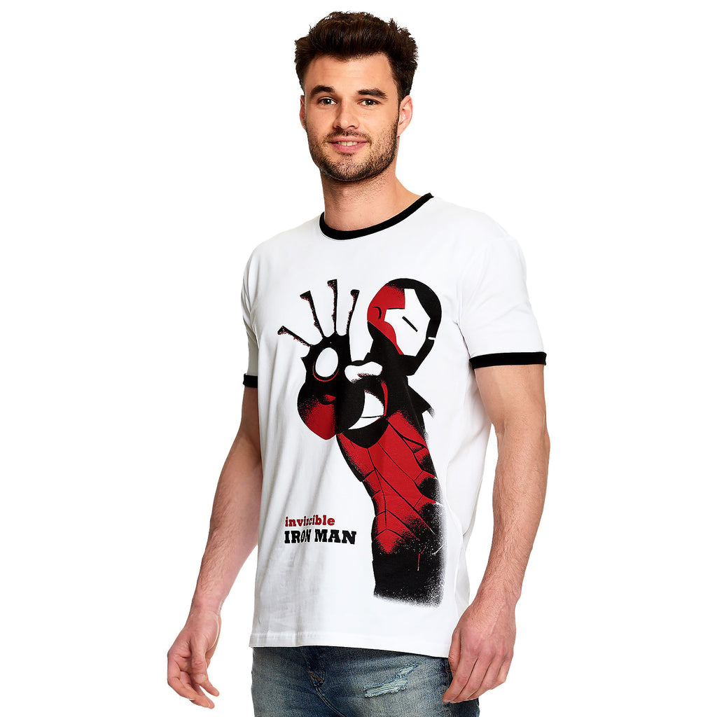 Image produit Avengers - T-shirt blanc Invincible Iron Man