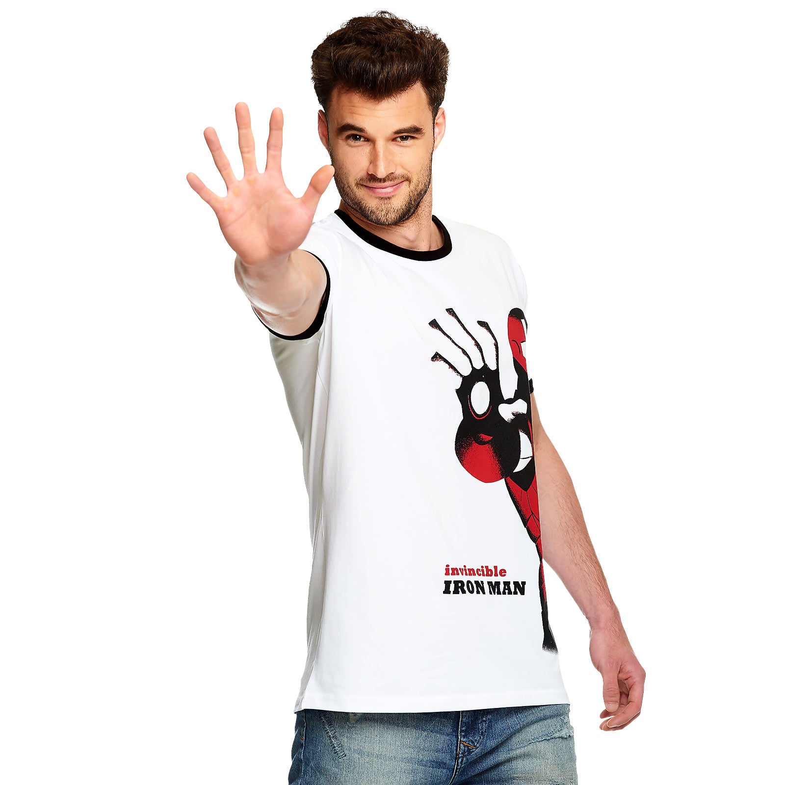Image produit Avengers - T-shirt blanc Invincible Iron Man