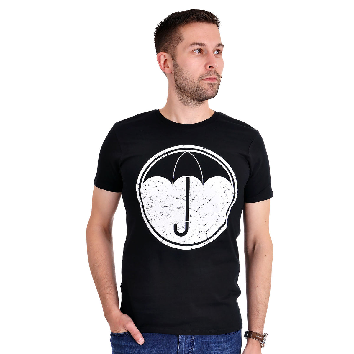 Image produit T-shirt logo pour les fans de The Umbrella Academy noir