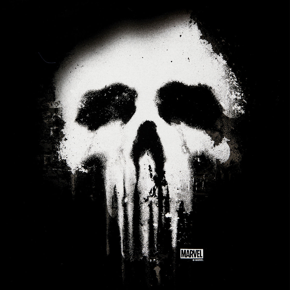 Image produit Punisher - T-shirt Logo Skull délavé noir