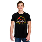 Image produit Jurassic Park - T-Shirt noir avec logo du film déchiré
