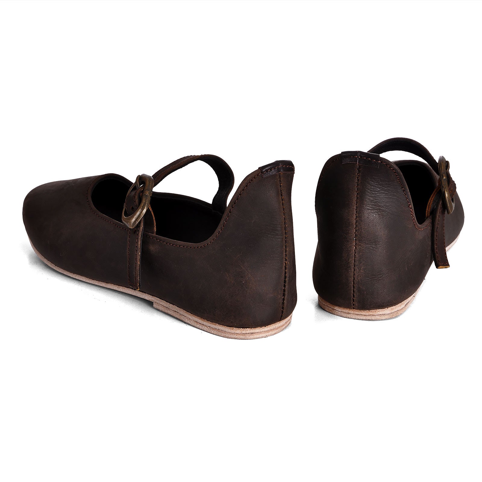 Image produit Chaussures médiévales Cecilie pour femmes en brun