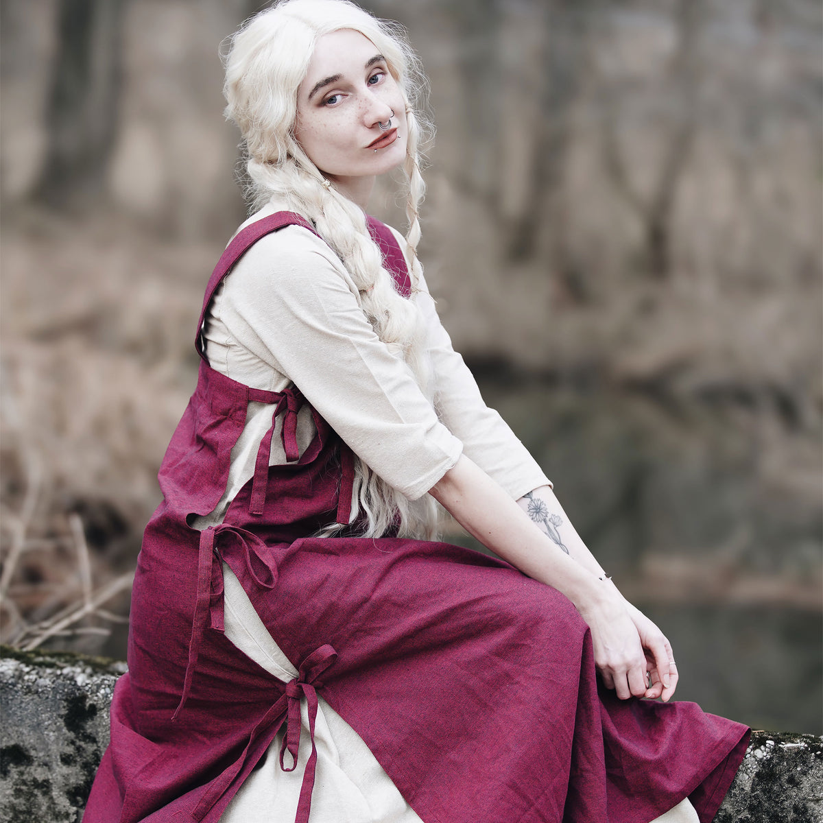 Image produit Sous-robe médiévale Silja beige