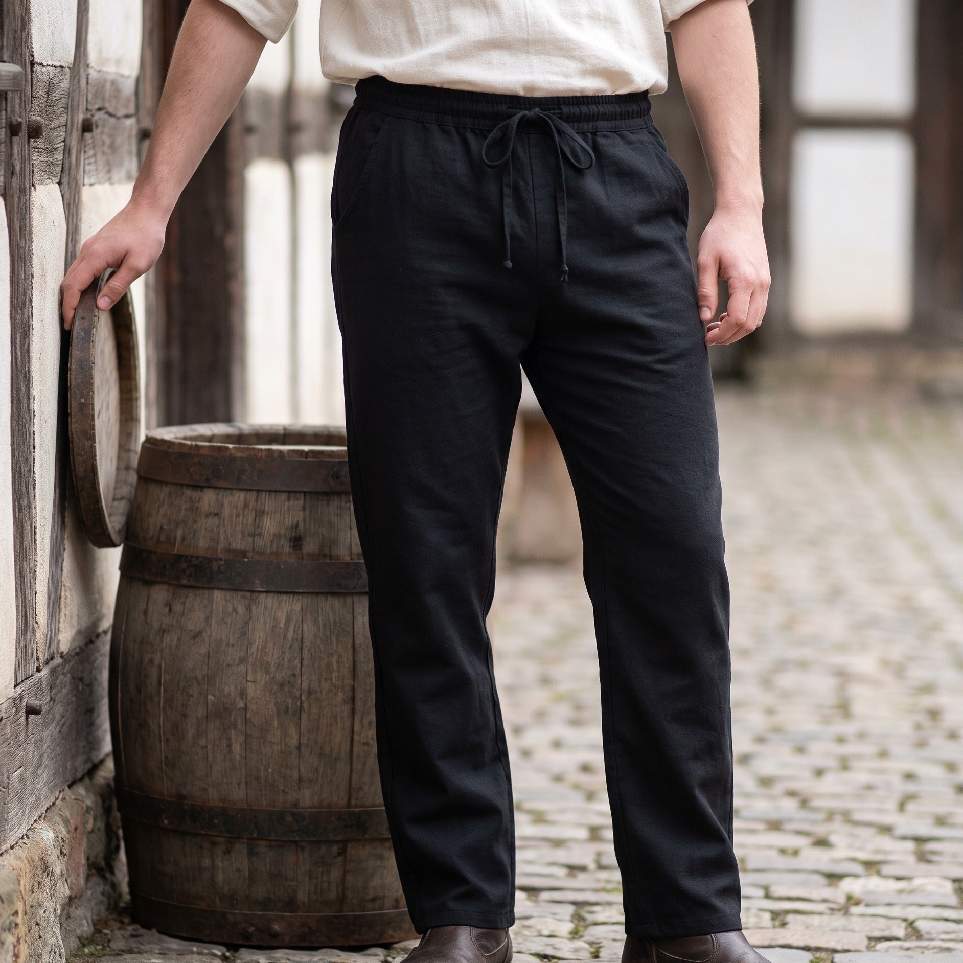 Image produit Pantalon médiéval Jören noir