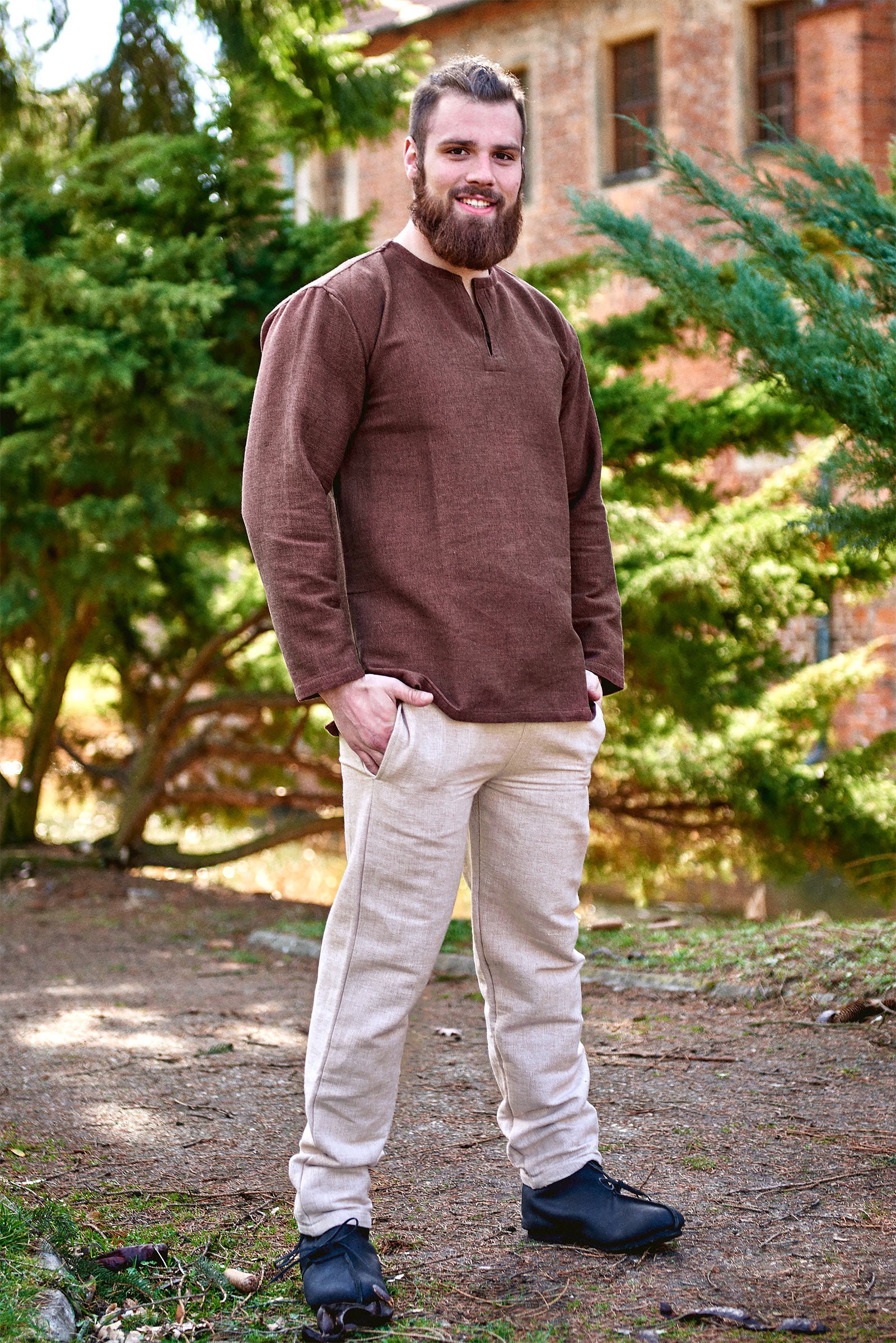 Image produit Pantalon médiéval Jören beige