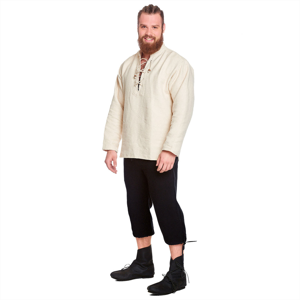 Image produit Pantalon médiéval à genoux Veli noir