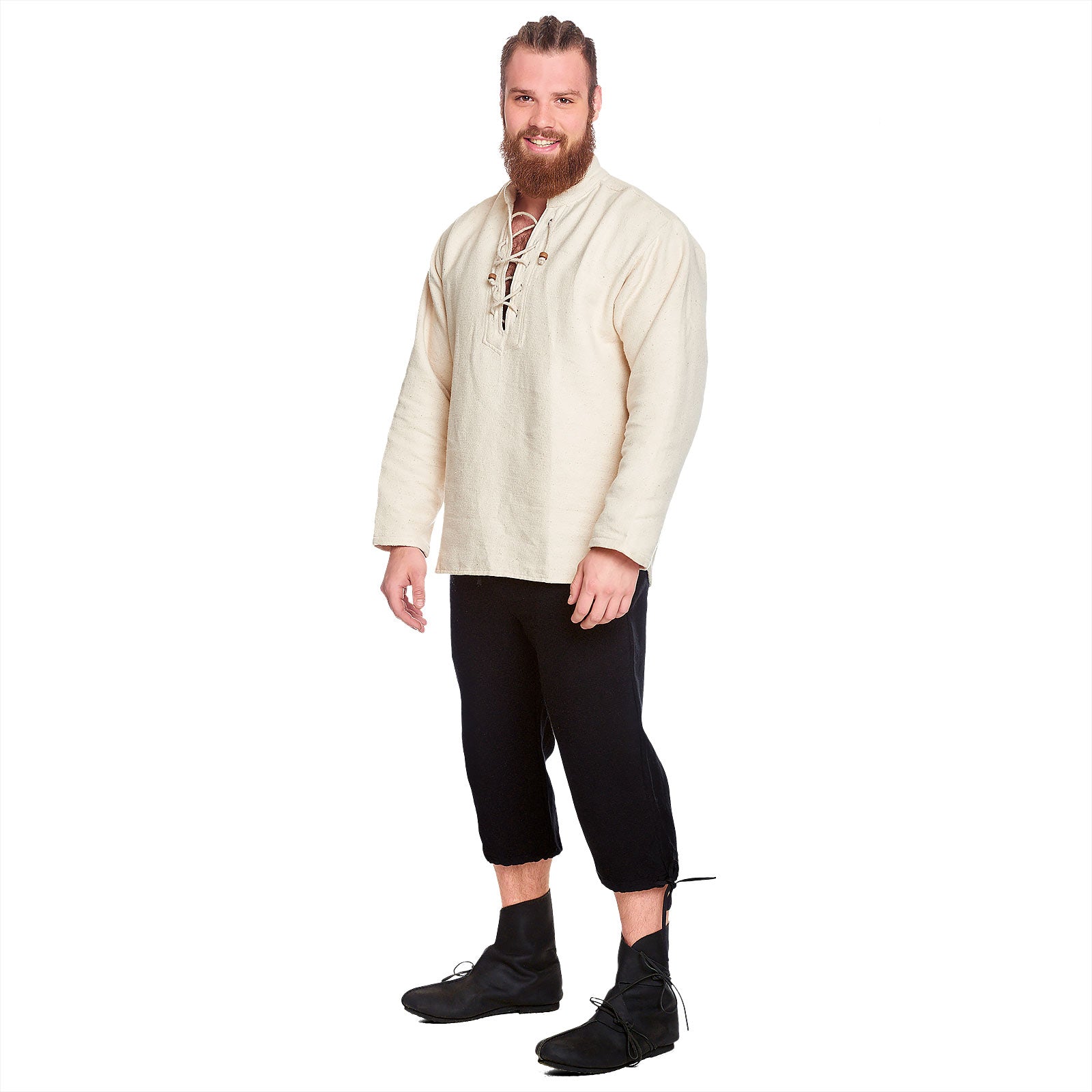 Image produit Pantalon médiéval à genoux Veli noir
