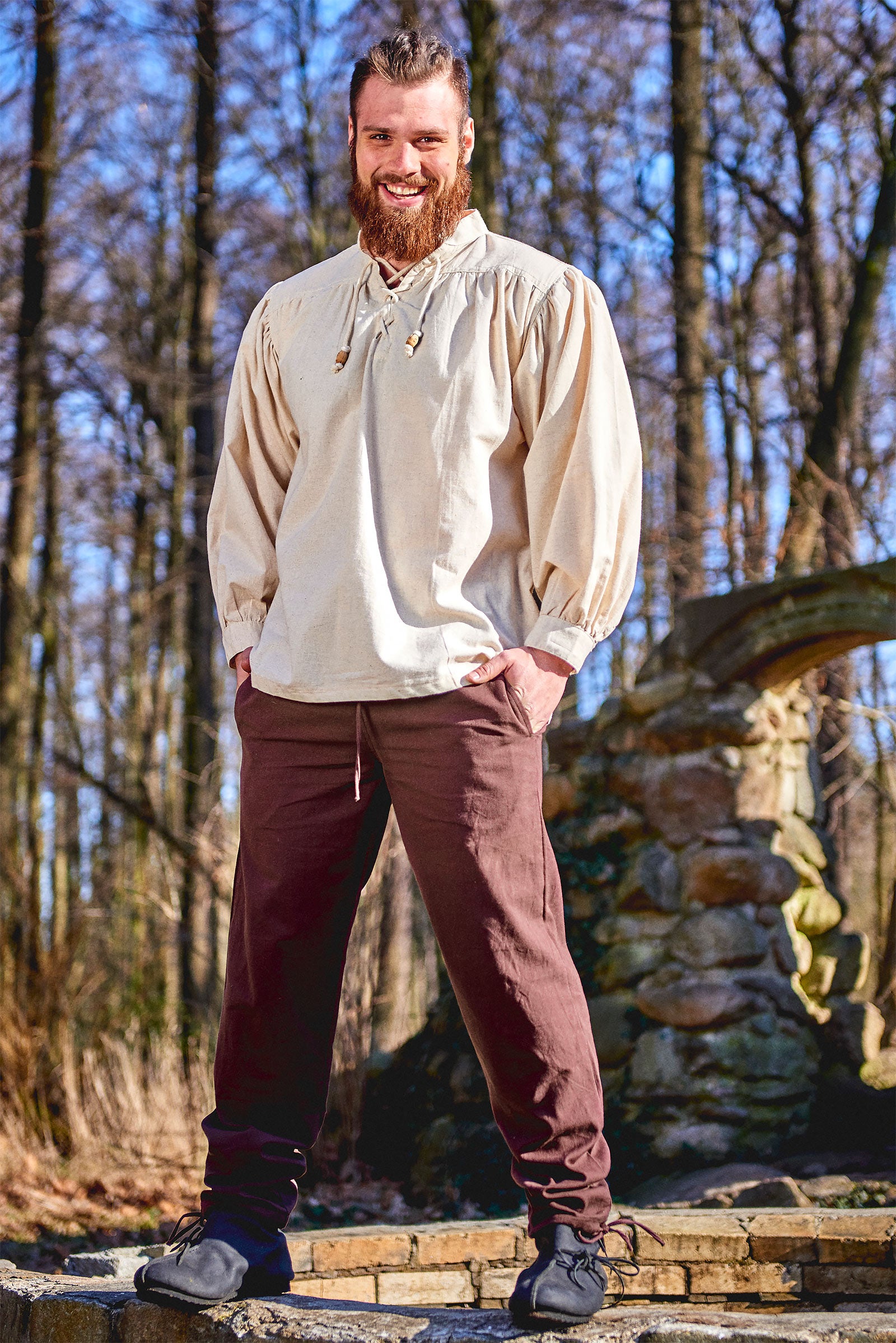 Image produit Pantalon médiéval Arvo marron