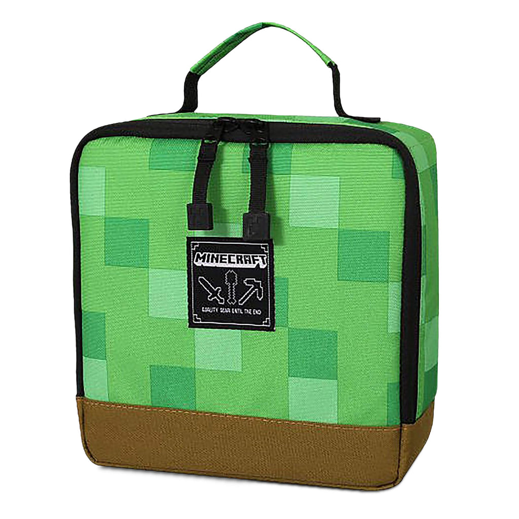 Image produit Minecraft - Boîte à lunch Pixel Block verte