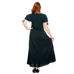 Image produit Robe d'été médiévale Lysa vert-beige