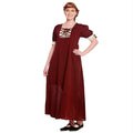 Image produit Robe d'été médiévale Lysa rouge-beige