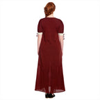 Image produit Robe d'été médiévale Lysa rouge-beige