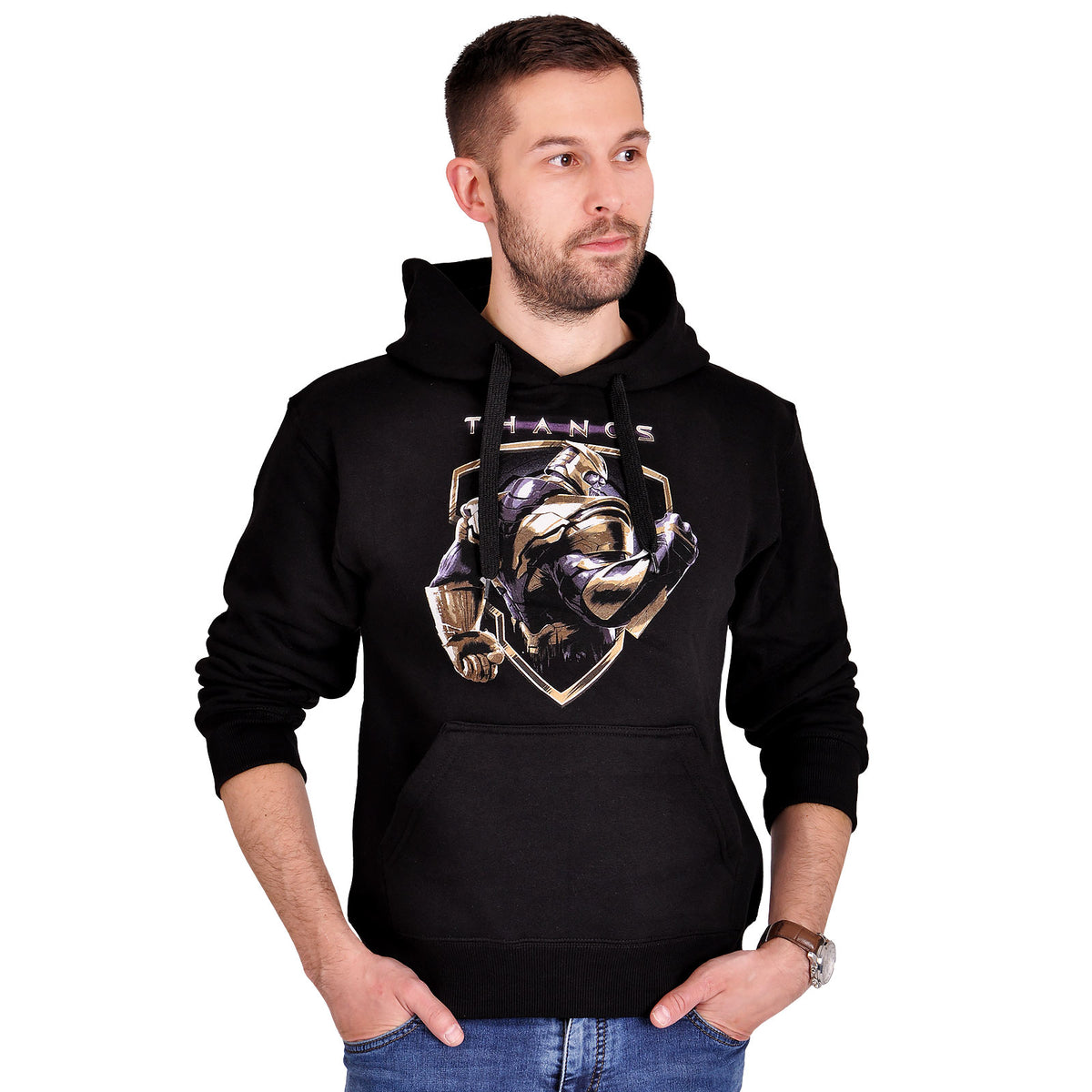 Image produit Avengers - Sweat à capuche Thanos Crest noir