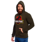 Image produit Jurassic Park - Sweat à capuche vert avec logo