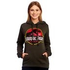 Image produit Jurassic Park - Sweat à capuche vert avec logo