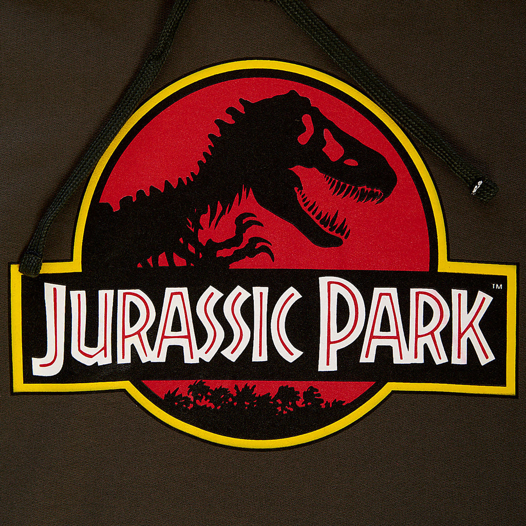 Image produit Jurassic Park - Sweat à capuche vert avec logo
