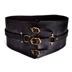 Image produit Ceinture Corset Médiévale Audrey Deluxe Noir