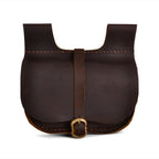 Image produit Bourse de ceinture médiévale en cuir Udo marron