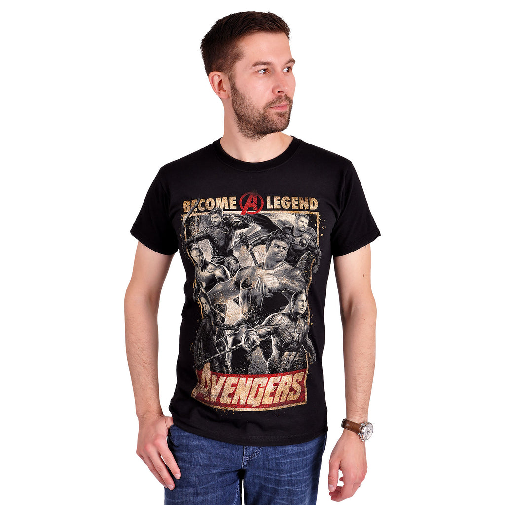 Image produit Avengers - Become A Legend Poster T-Shirt noir