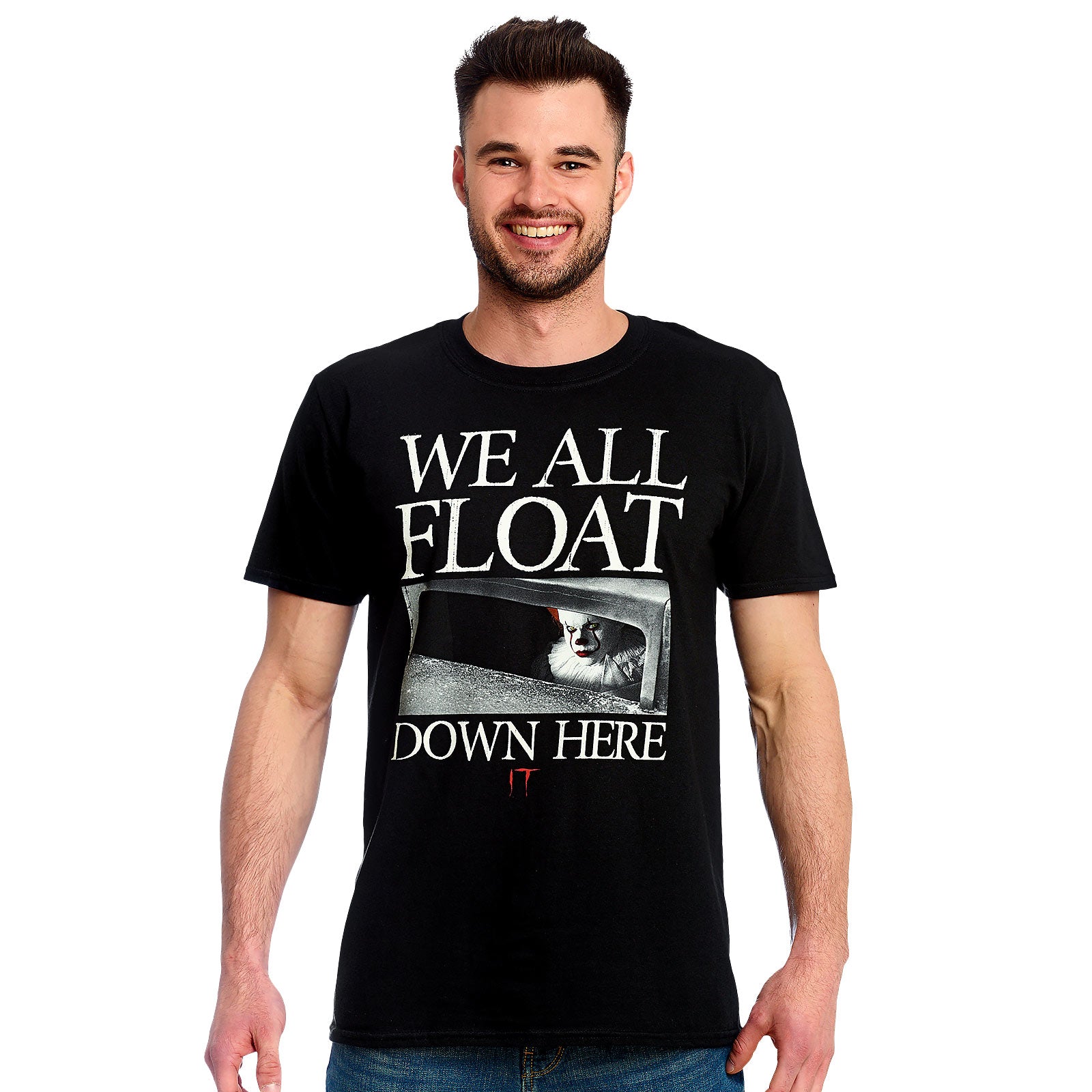 Image produit Stephen King's ÇA - T-shirt Pennywise Nous flottons tous ici