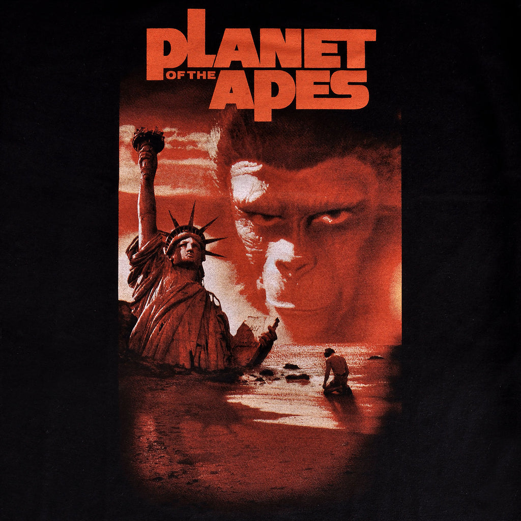 Image produit La Planète des Singes - T-shirt noir affiche de film classique 1968