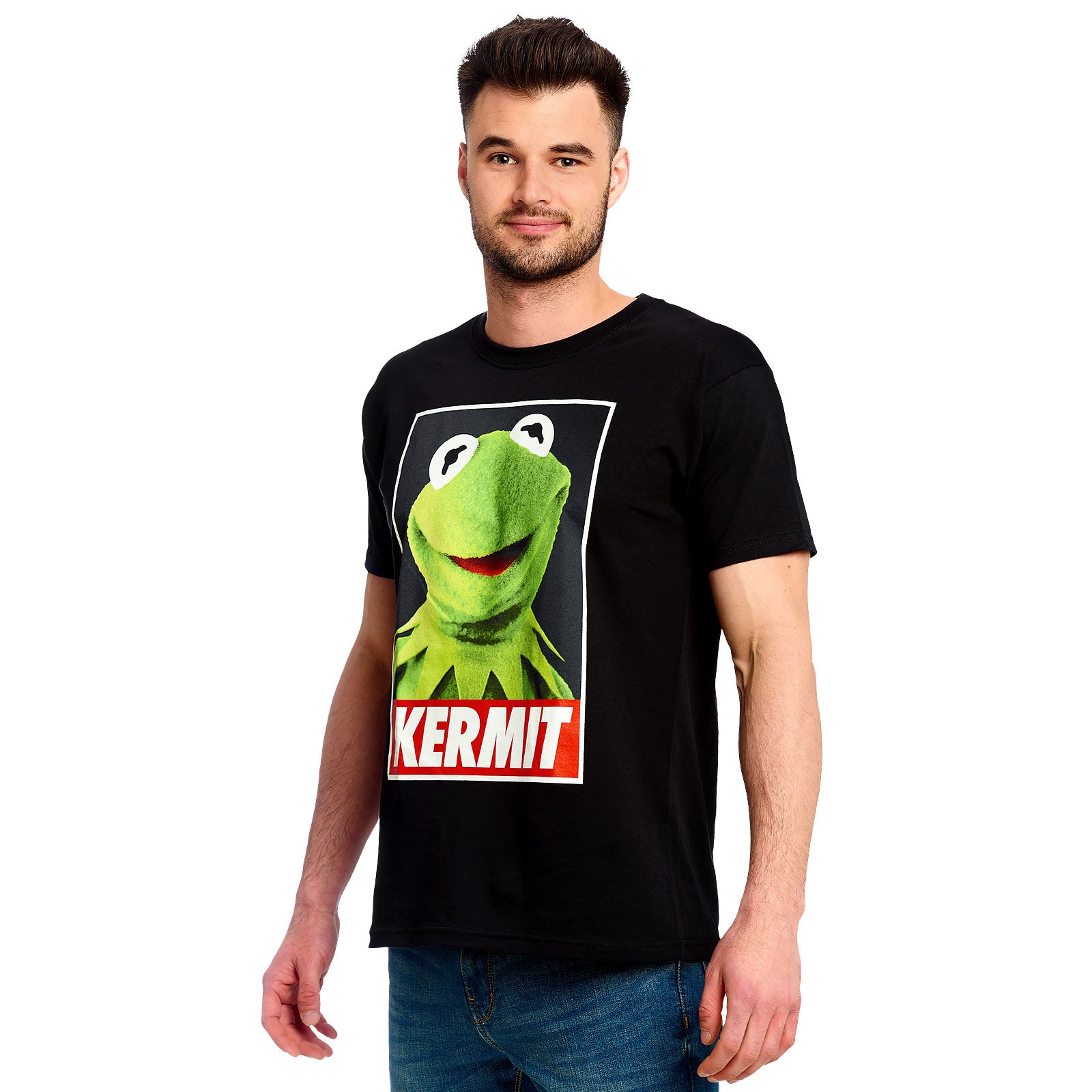 Image produit Muppets - T-shirt Poster Kermit noir