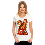 Image produit Chip et Dale - Double Trouble T-shirt femme blanc