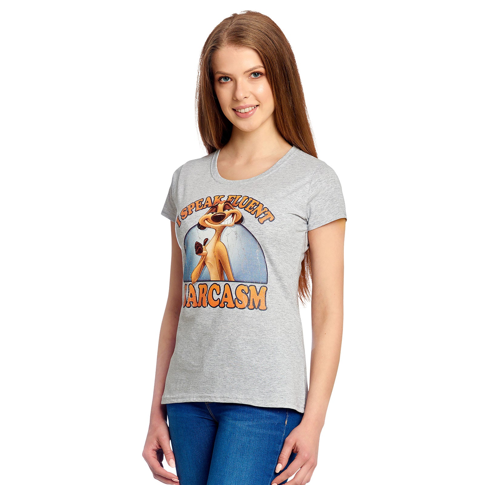 Image produit Le Roi Lion - T-shirt sarcasme Timon pour femmes gris