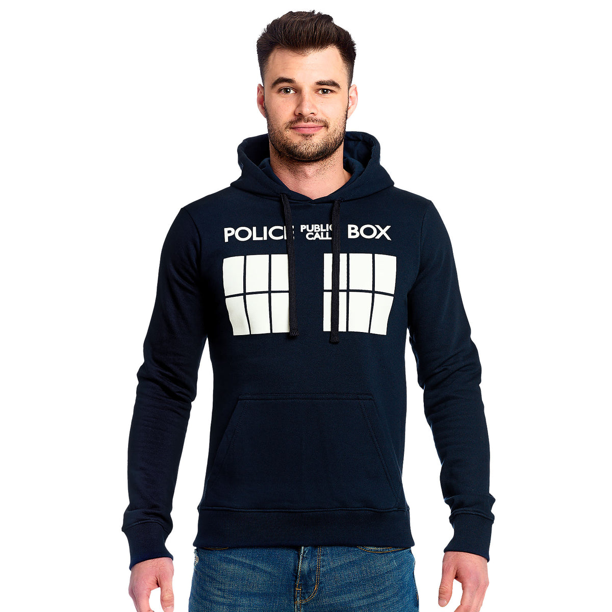 Image produit Doctor Who - Tardis Police Box Hoodie bleu