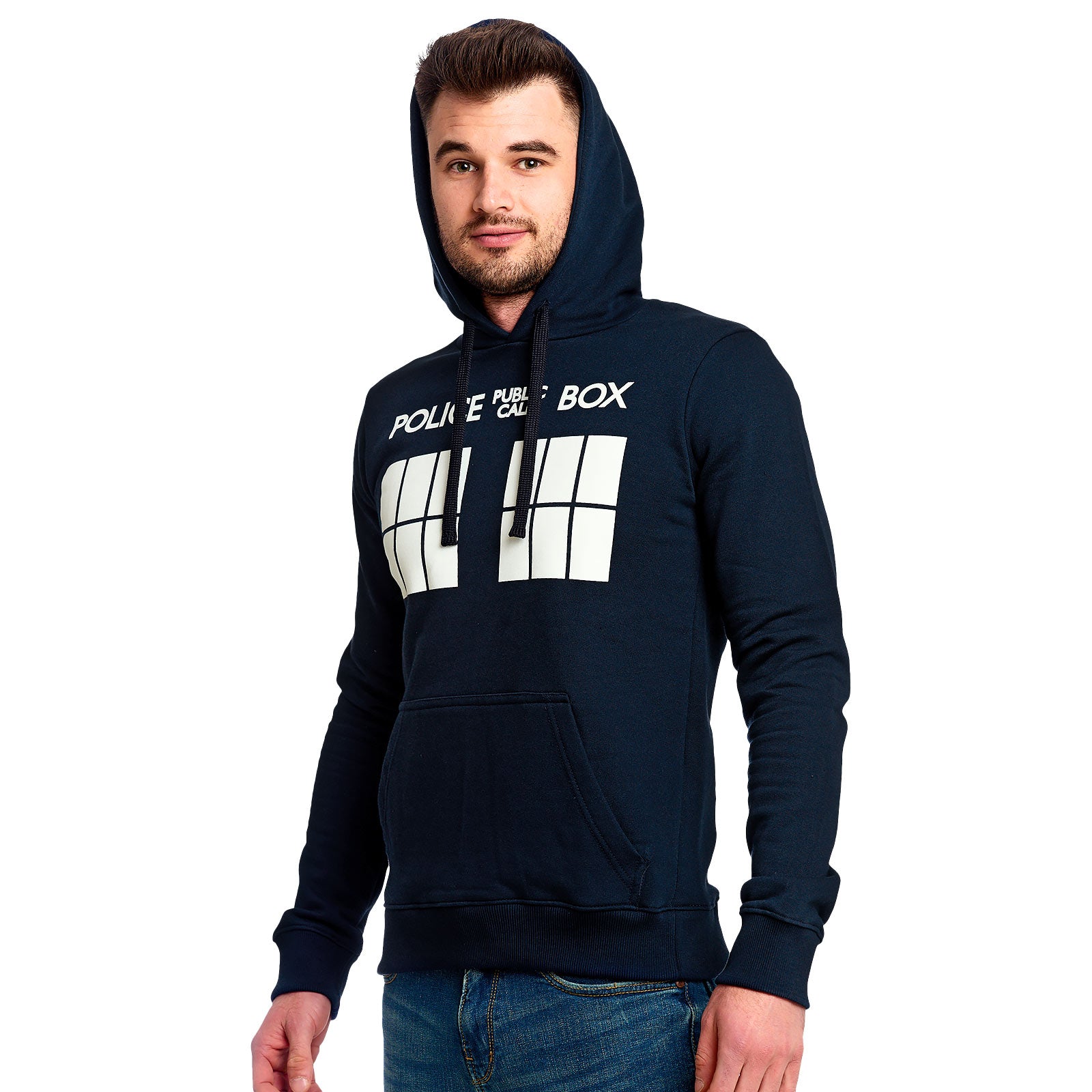 Image produit Doctor Who - Tardis Police Box Hoodie bleu
