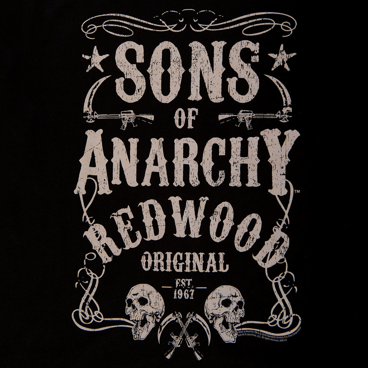 Image produit Sons of Anarchy - Redwood Original Est. 1967 T-Shirt noir