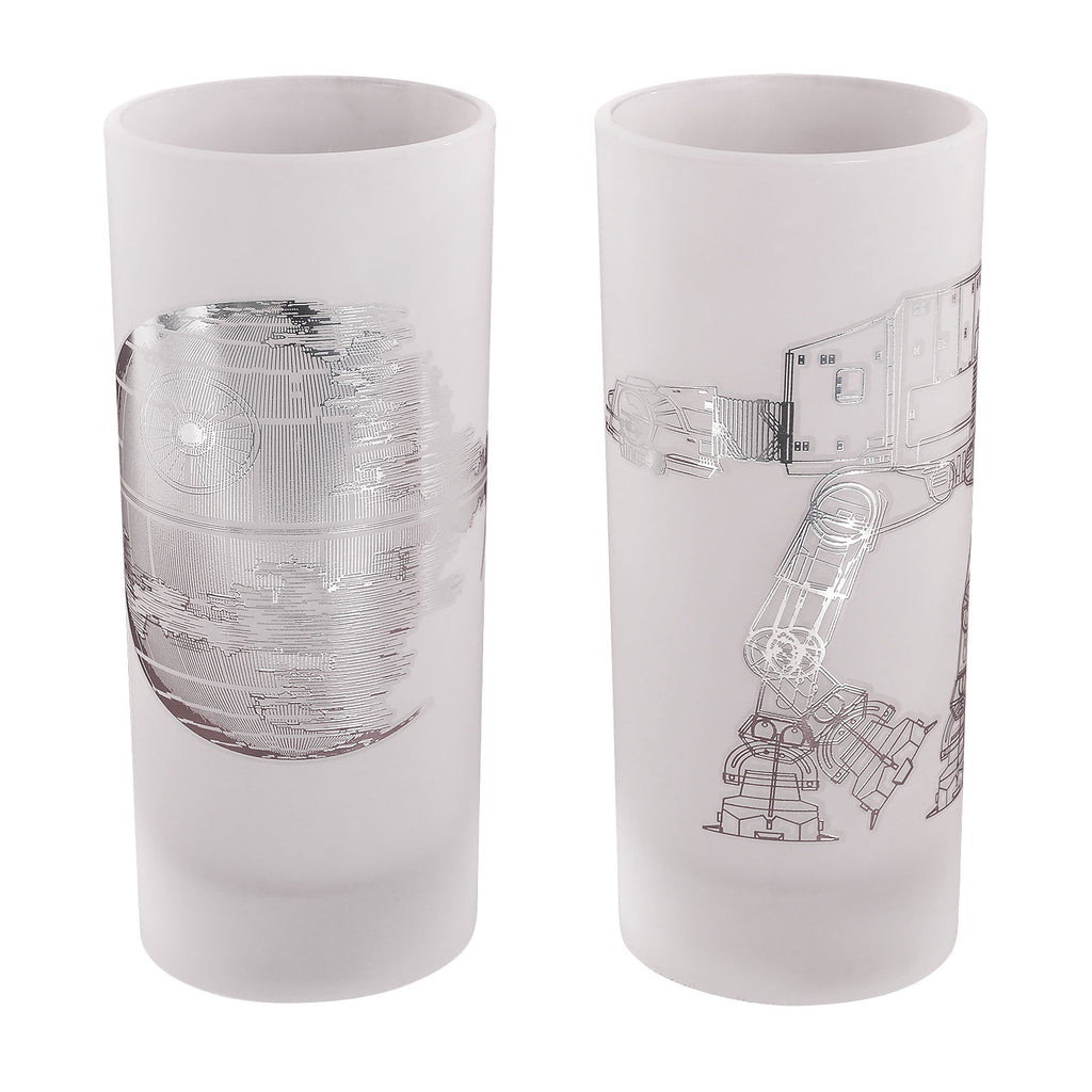 Image produit Star Wars - Ensemble de verres Étoile de la Mort et AT-AT Walker