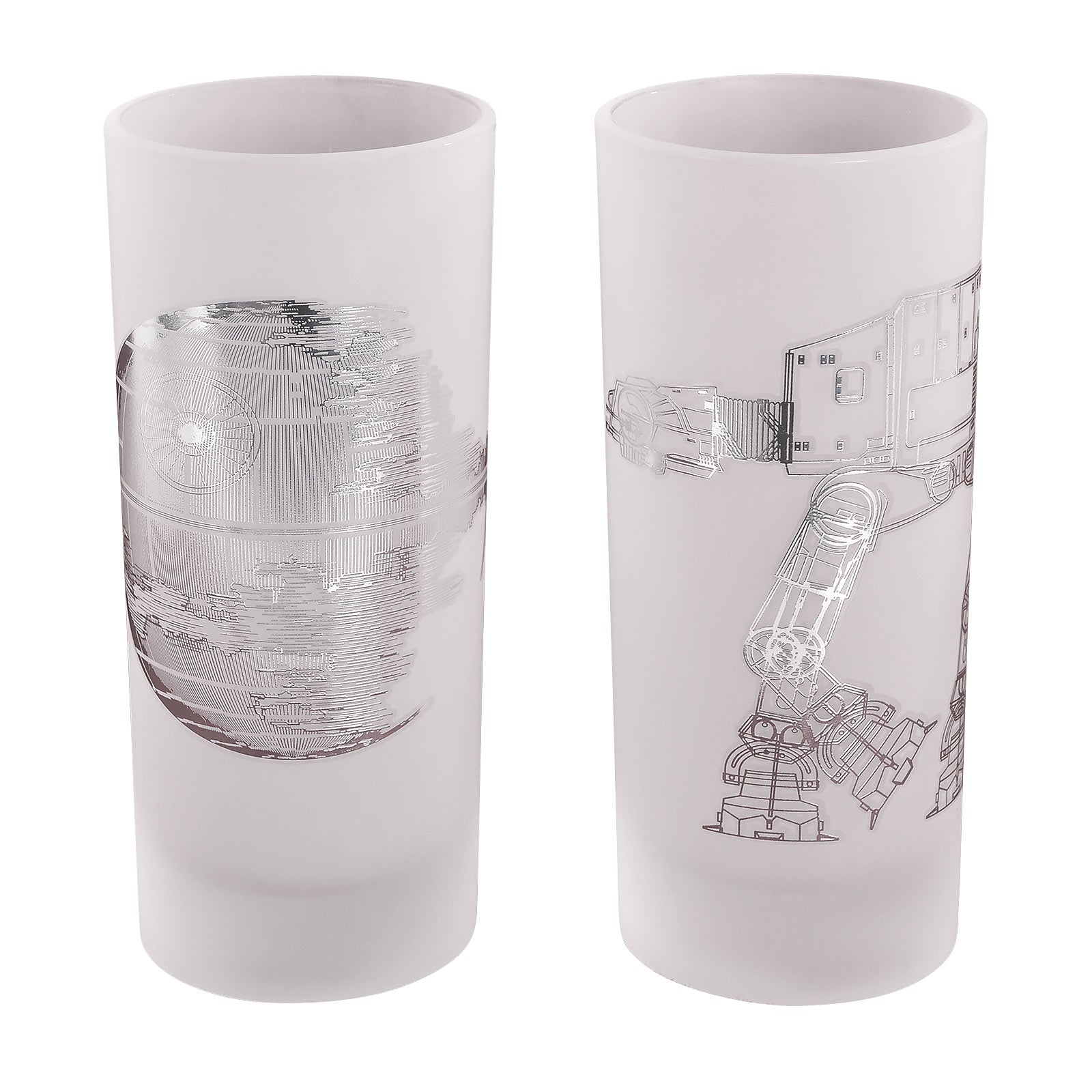 Image produit Star Wars - Ensemble de verres Étoile de la Mort et AT-AT Walker