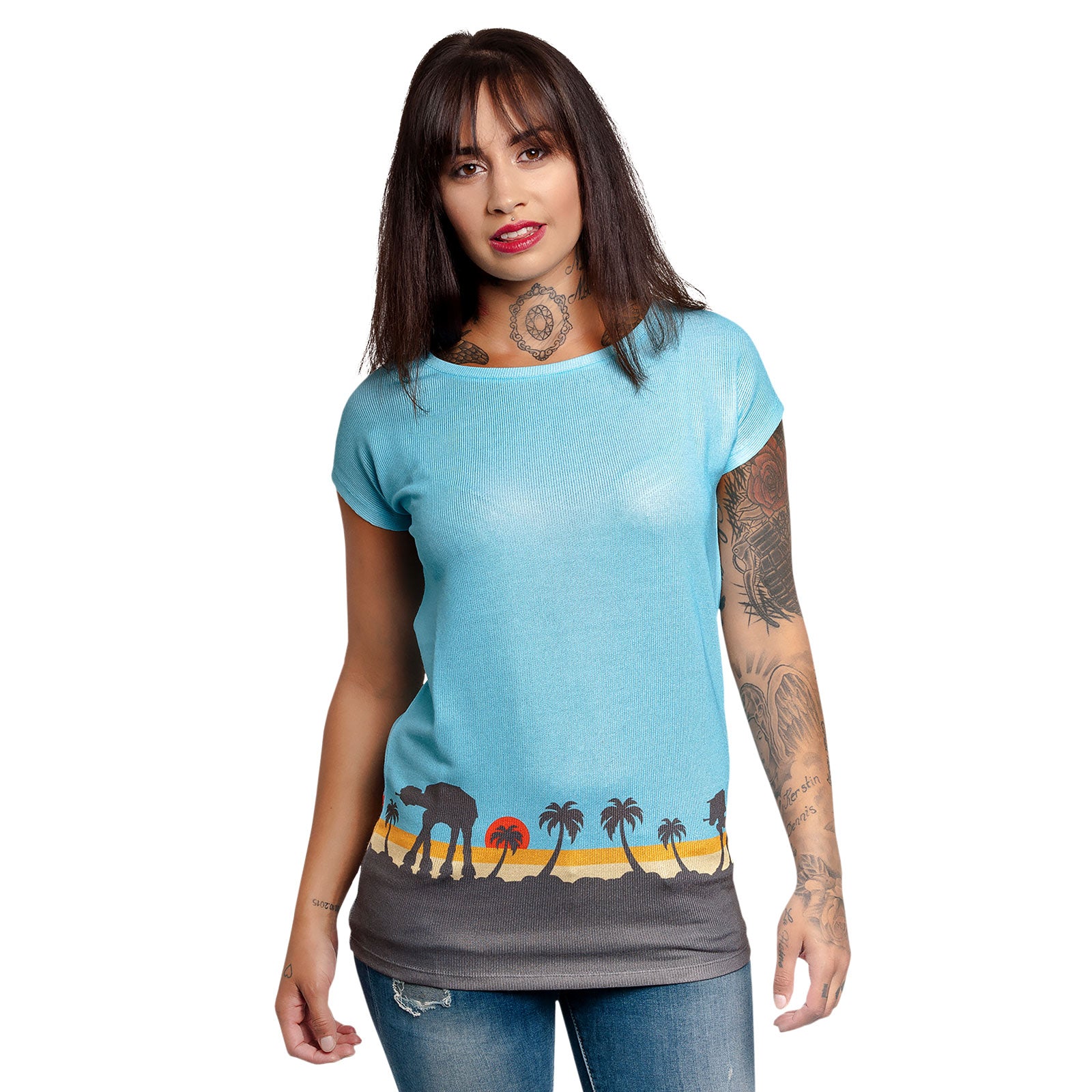 Image produit Star Wars - T-shirt Scarif pour femmes bleu