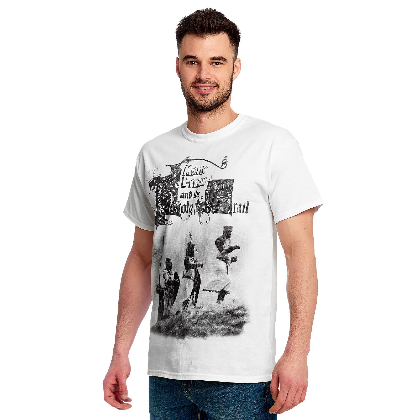 Image produit Monty Python - Les Chevaliers de la Noix de Coco T-Shirt blanc