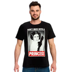 Image produit Star Wars - Leia Ne Jouez Pas Avec une Princesse T-Shirt noir