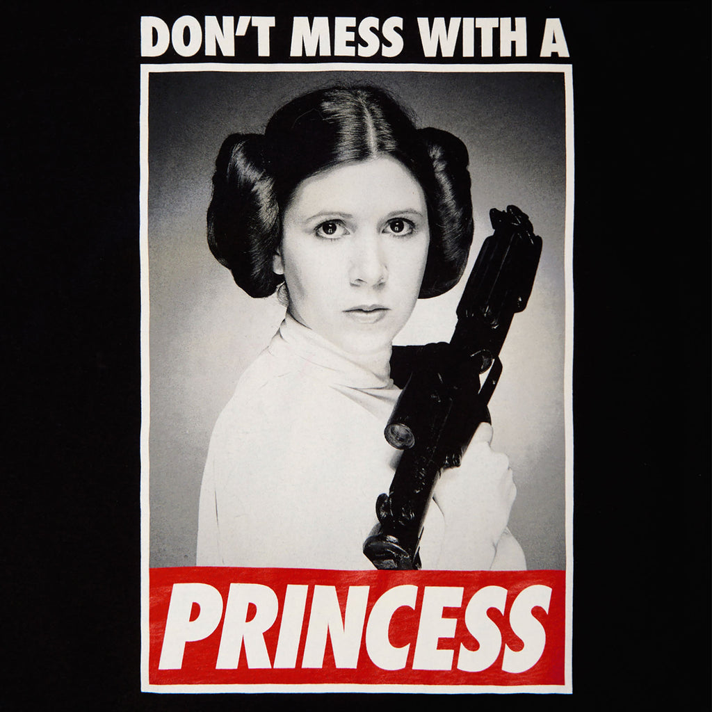 Image produit Star Wars - Leia Ne Jouez Pas Avec une Princesse T-Shirt noir