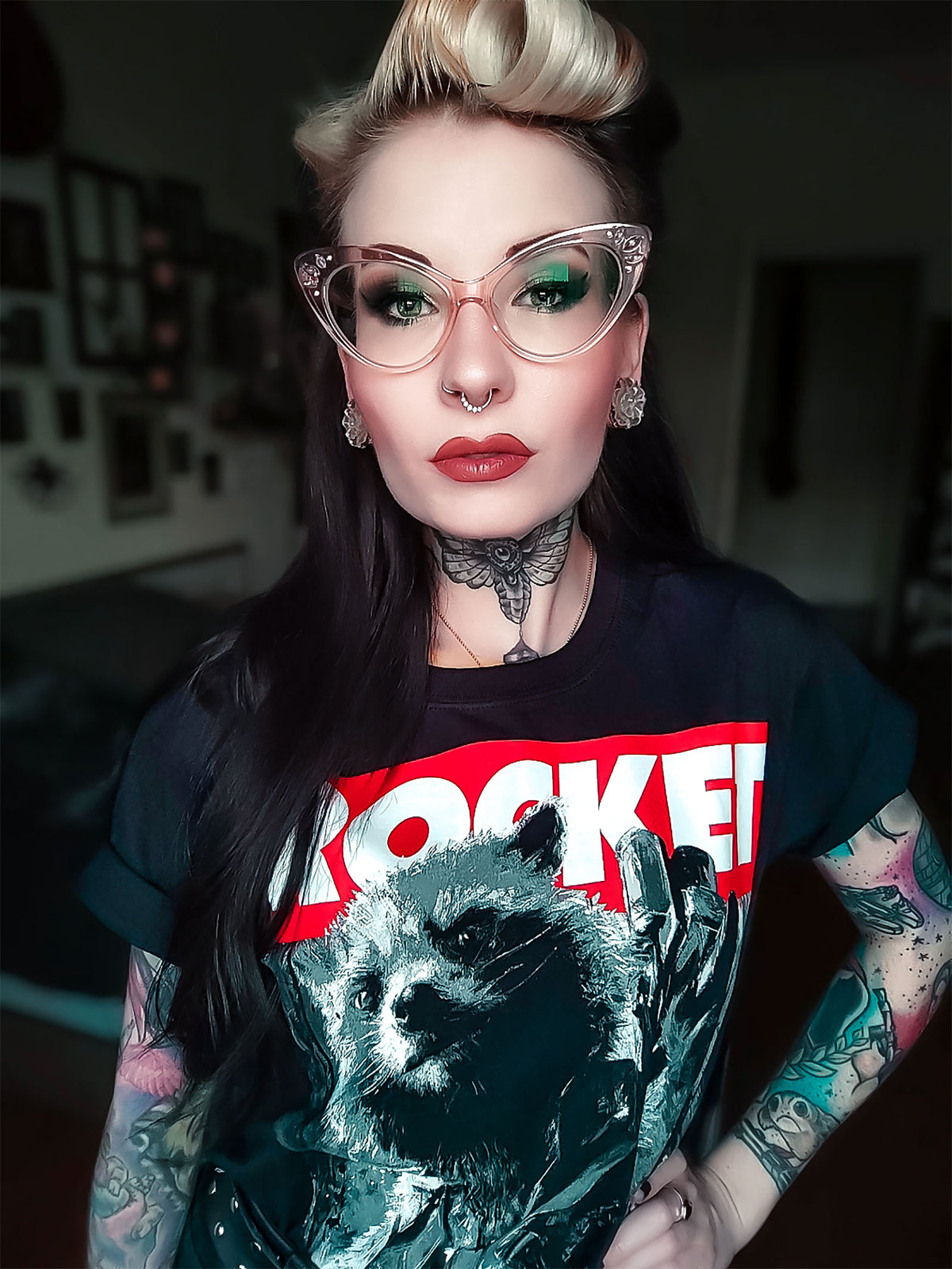 Image produit Avengers - T-shirt Rocket Raccoon noir