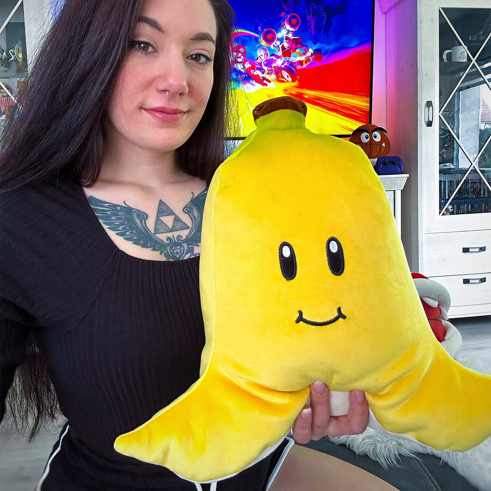 Image produit Super Mario - Banane Figurine en Peluche XL