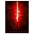 Image produit Star Wars - Poster métallique du sabre laser de Dark Vador