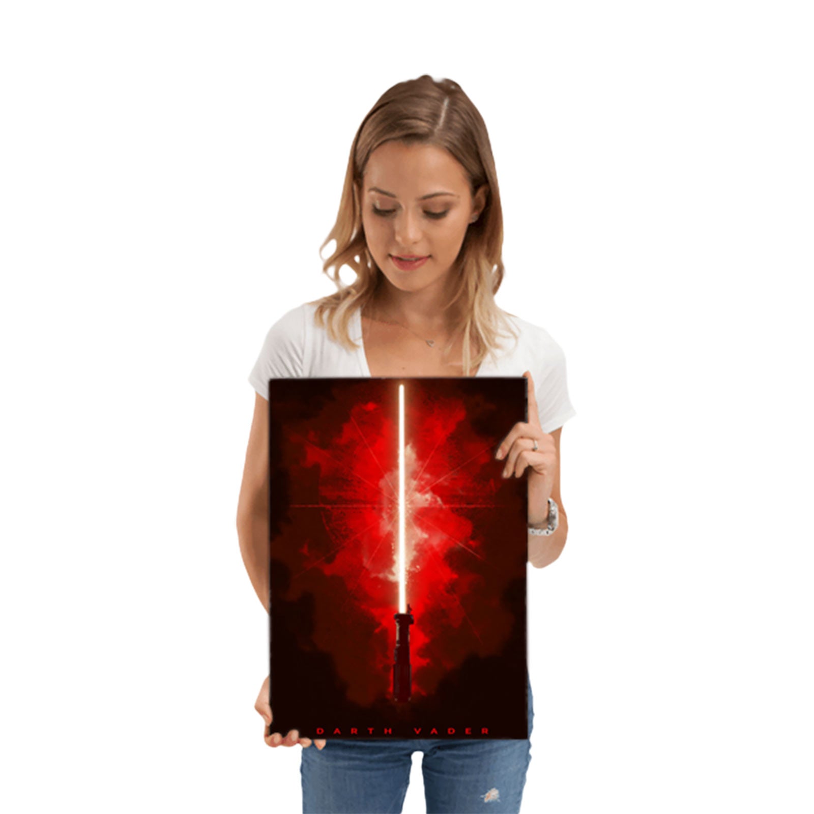 Image produit Star Wars - Poster métallique du sabre laser de Dark Vador