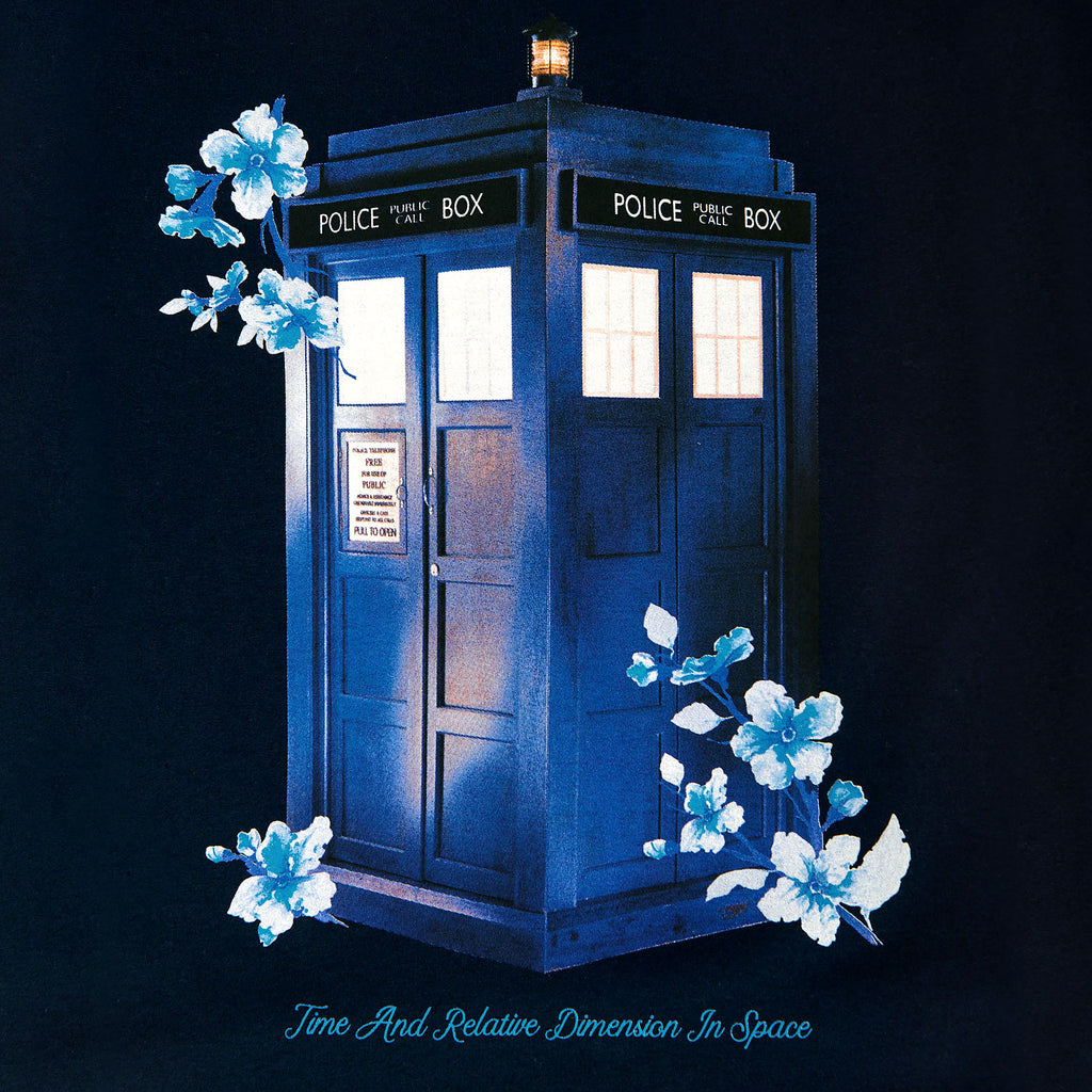 Image produit Doctor Who - T-Shirt Floral Tardis pour femmes bleu